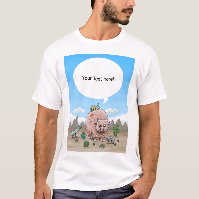 Camiseta Dinossauros Quatro Fantasmas (Frente)