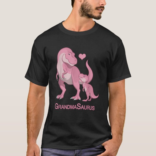 Camiseta Dinossauros Rex de Bebê VovôSurus Vovô (Frente)