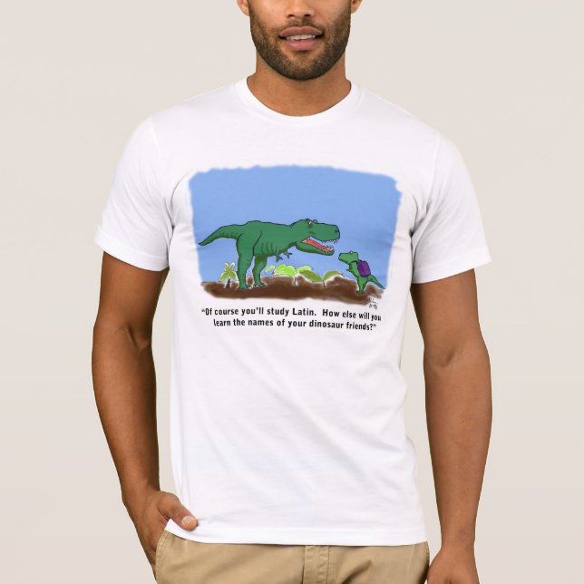Camiseta Dinossauros sabem latim (Frente)