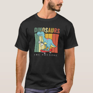 Camiseta Dinossauros São Um Tiranossauro Incrível Dino Pale