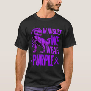 Camiseta Dinossauros T Rex Em agosto Vestimos Sobredosagem