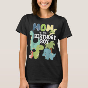 Camiseta Dinossauros Tema Aniversário Mãe Do Aniversário D