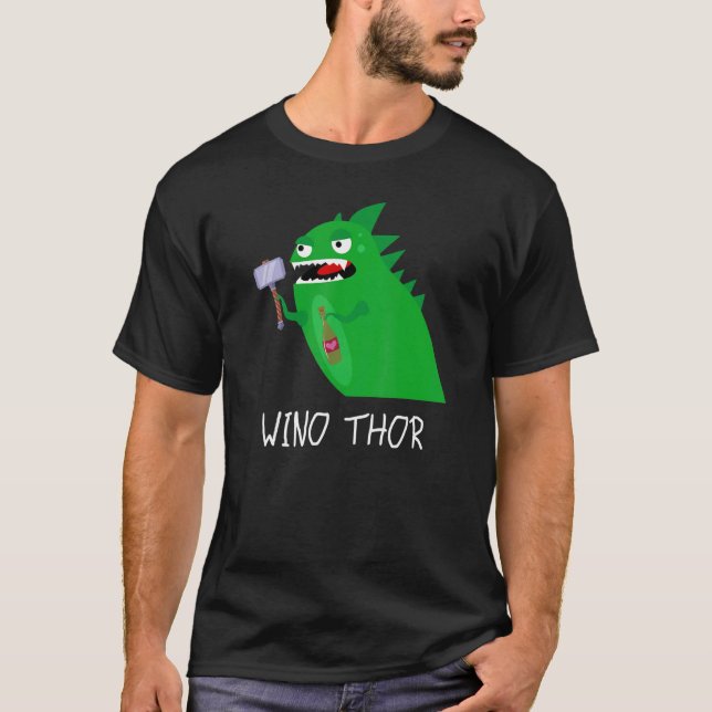Camiseta Dinossauros Viking WINO THOR (Frente)