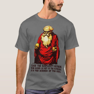 Camiseta Diogenes Filósofos Sabedoria sobre Simplicidade