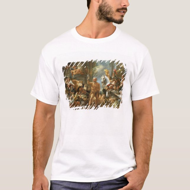 Camiseta Diogenes que procurara por um homem honesto, (Frente)