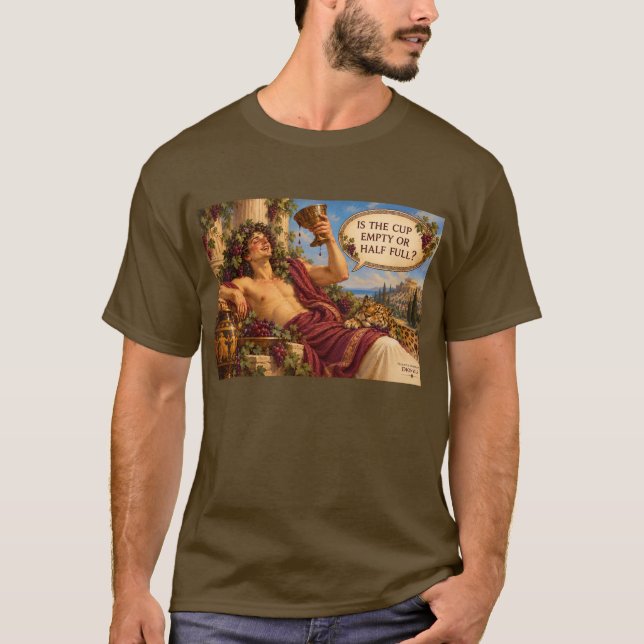 Camiseta Dioniso Divertida Mitologia Grega  (Frente)