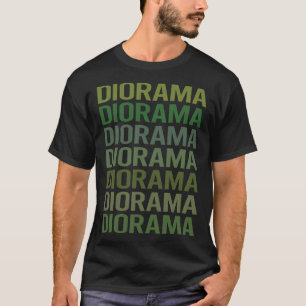Camiseta Dioramas de Texto Verde
