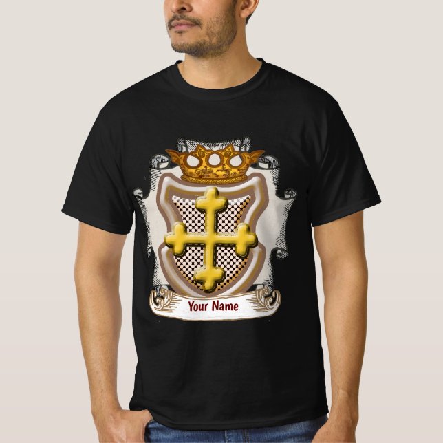 Camiseta Dios Cross Surname (Frente)