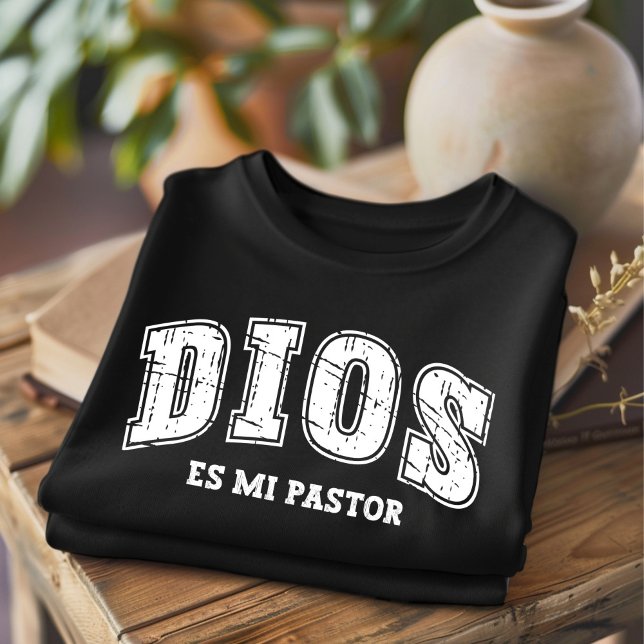 Camiseta Dios Es Mi Pastor Afetou Espanhol Cristão (Criador carregado)