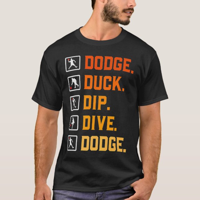 Camiseta Dip Duck Dodge Duck Dip Dip Dive D (Frente)