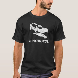 Camiseta Diplodocuments Crânio Fóssil Dinossauro Ossaca Dip