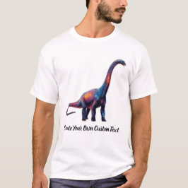 Camiseta Diplodocus Dinossauro Crie Seu Próprio Texto Perso