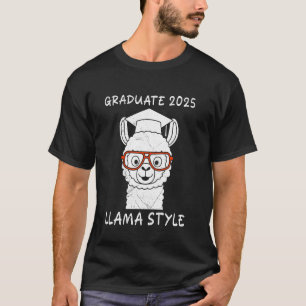 Camiseta Diploma de Graduação GRADUADO 2025 ESTILO LLAMA En