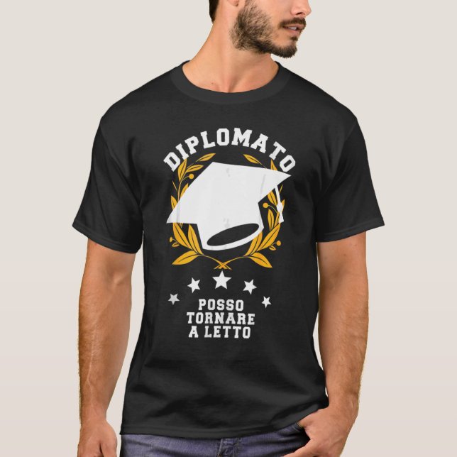 Camiseta Diplomato Laureato Esame Di Maturità Di Stato Sche (Frente)