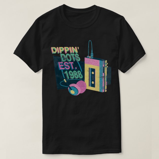 Camiseta Dippin' Dots Music To Our Ears Since 1988  (Frente do Design)