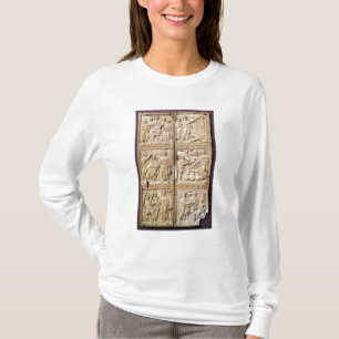Camiseta Diptych que mostra os milagre do cristo