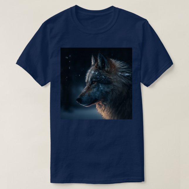 Camiseta Dire Wolf Ai Artificial Intelligence Art (Frente do Design)