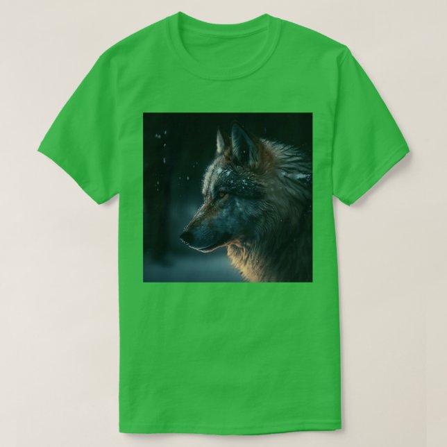 Camiseta Dire Wolf Ai Artificial Intelligence Art (Frente do Design)