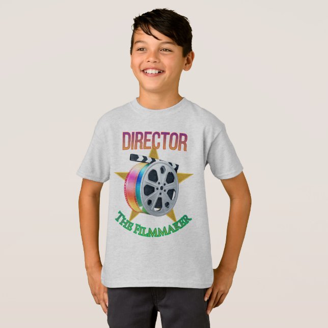 Camiseta Director - The Filmmaker Boy's T-Shirt (Frente Completa)