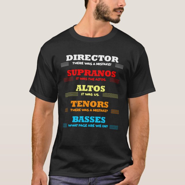 Camiseta Director There Was Mistake Music Choir Musician Ap (Frente)