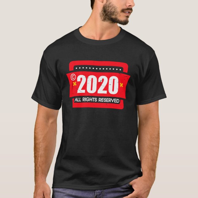 Camiseta direita 2020 All Rights Reserve (Frente)