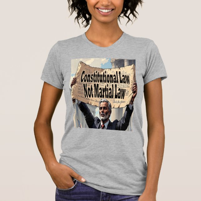 Camiseta Direito Constitucional Não Lei Marcial (Frente)