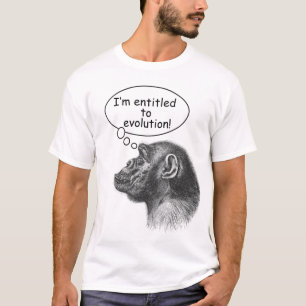 Camiseta Direito da evolução do grande macaco