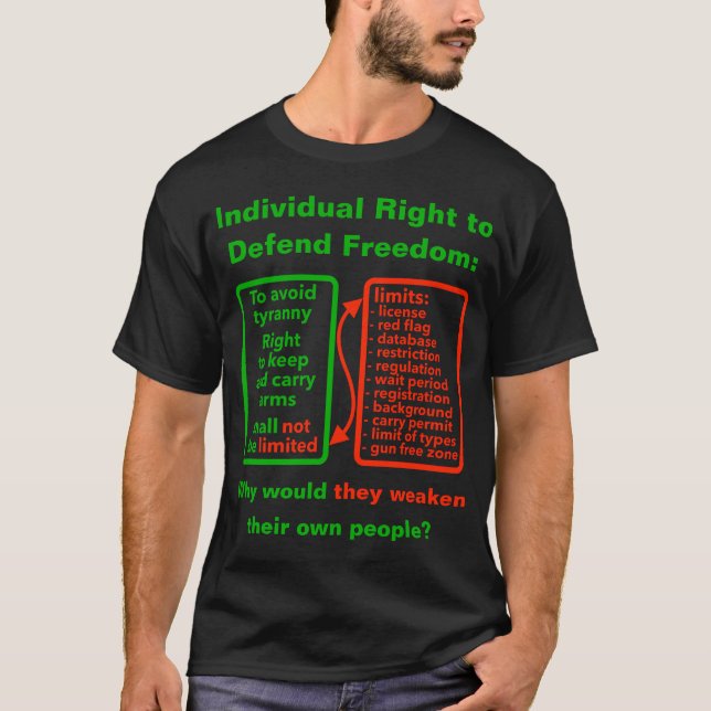Camiseta Direito de Defender T-Shirt (escuro) (Frente)
