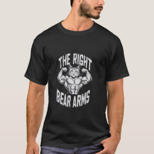 Camiseta Direito de Mostrar os Braços - Gato de Academia En