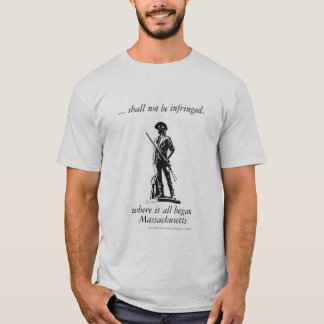 Camiseta Direito de porte - começou em Massachusetts