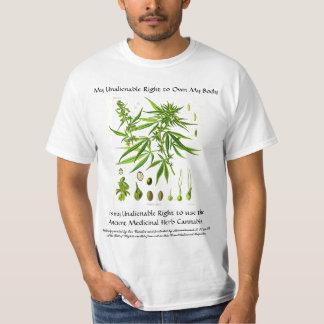 Camiseta Direito inalienável ao cannabis