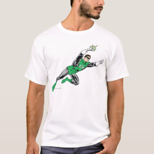 Camiseta Direito verde da mosca de lanterna