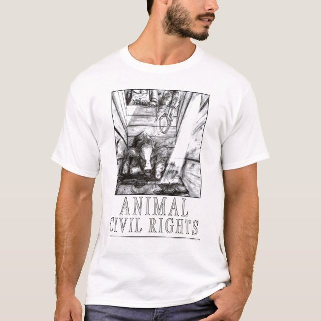 Camiseta Direitos civis animais (b) (Frente)