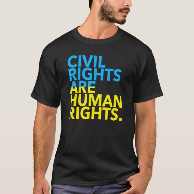 Camiseta Direitos Civis São Direitos Humanos 2.0 (Frente)