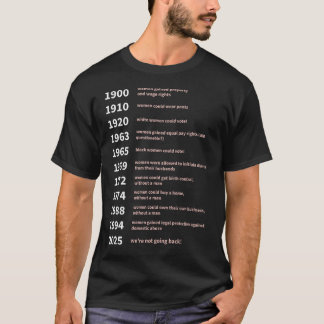 Camiseta Direitos da Mulher Ganhados por Data - Direitos da