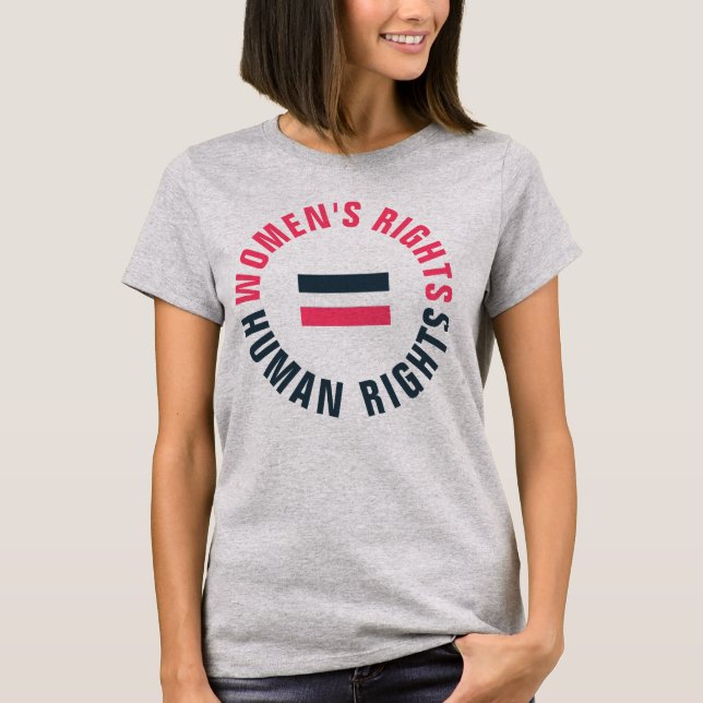 Camiseta Direitos da Mulher Igualdade de Direitos Humanos F (Frente)