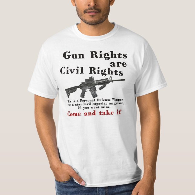 Camiseta Direitos das Armas são Direitos Civis (Frente)