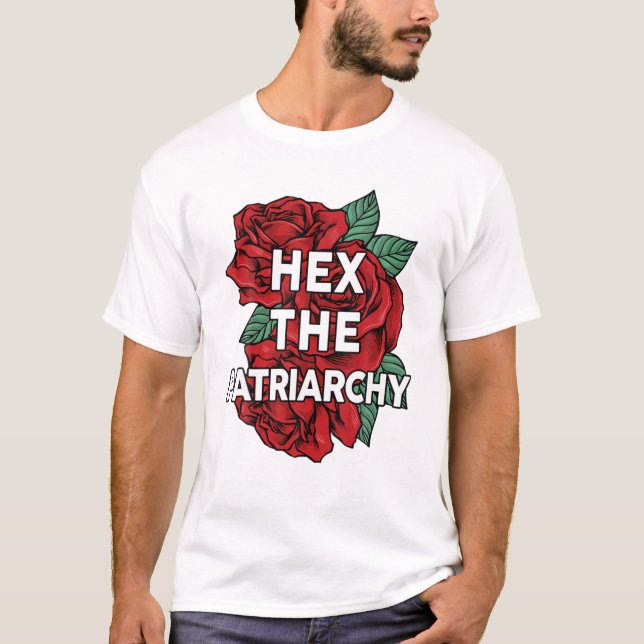 Camiseta Direitos das mulheres hexadecimais O Patriarcado F (Frente)