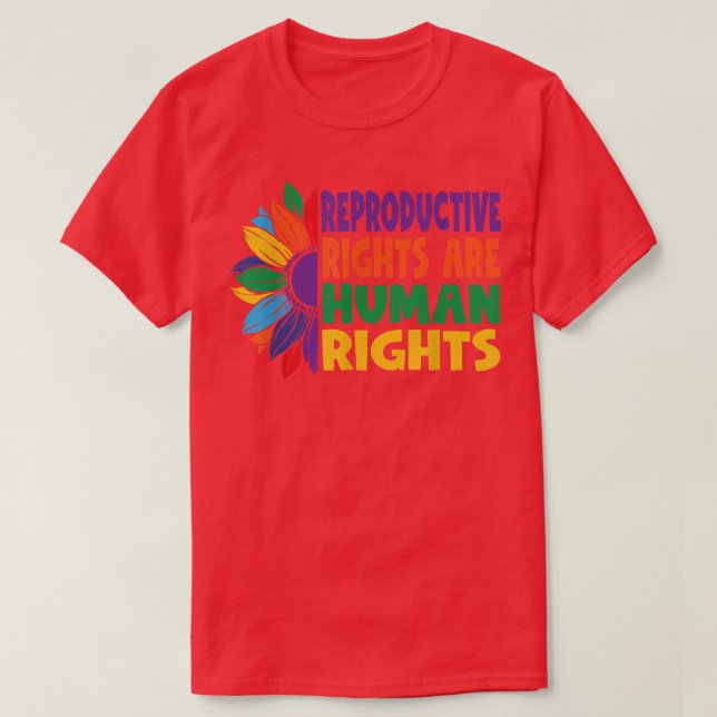 Camiseta Direitos das mulheres ProChoice Direitos reproduti (Frente do Design)