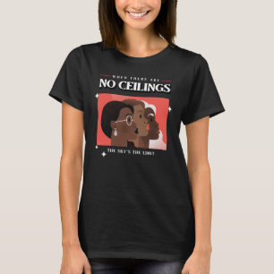 Camiseta Direitos das mulheres Quando não existem limites