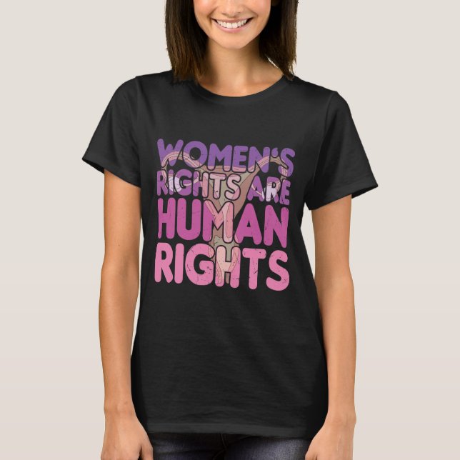 Camiseta Direitos das mulheres são direitos humanos (Frente)