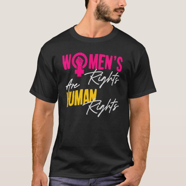 Camiseta Direitos das mulheres são direitos humanos (Frente)
