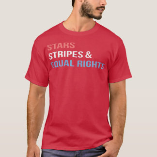 Camiseta Direitos das MulheresEstrelas e Igualdade de Direi