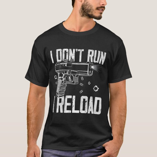 Camiseta Direitos de arma que não dirijo, recarrego e não e (Frente)
