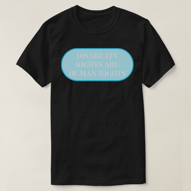Camiseta Direitos de Deficiência São Direitos Humanos (Frente do Design)