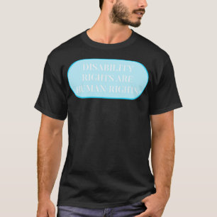 Camiseta Direitos de Deficiência São Direitos Humanos