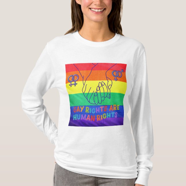 Camiseta Direitos de gay (Frente)