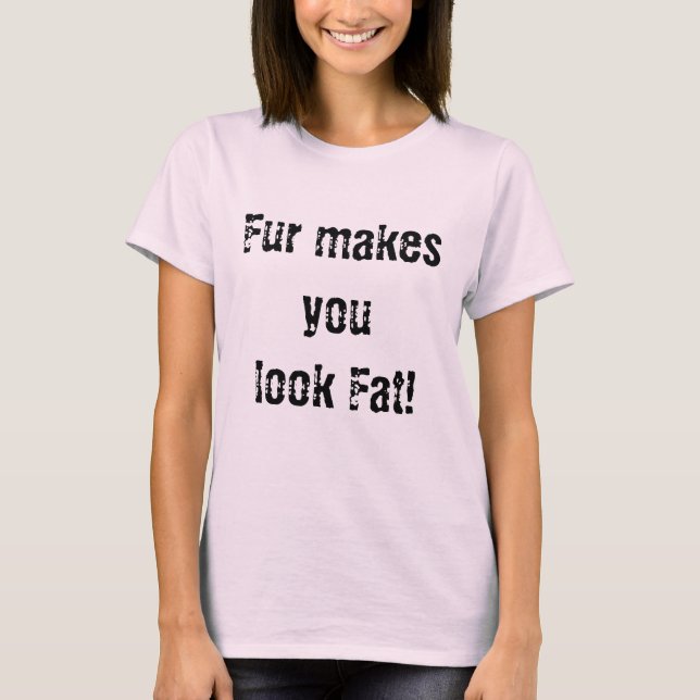 Camiseta Direitos dos Animais Contra Pelos Não aos Pelos (Frente)