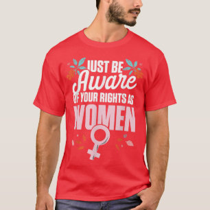 Camiseta Direitos femininos Feminismo Liberdade Igualdade D