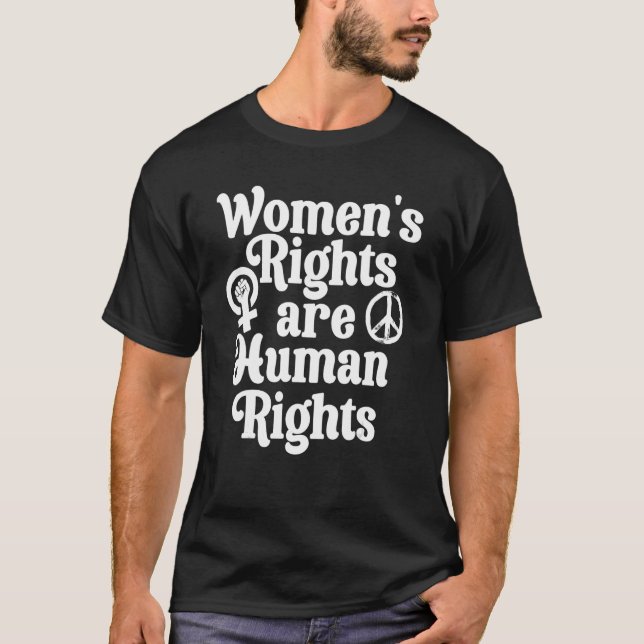 Camiseta Direitos Feministas da Igualdade entre Mulheres sã (Frente)